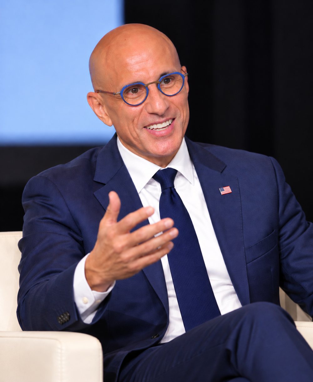 George Farag speaking on a panel